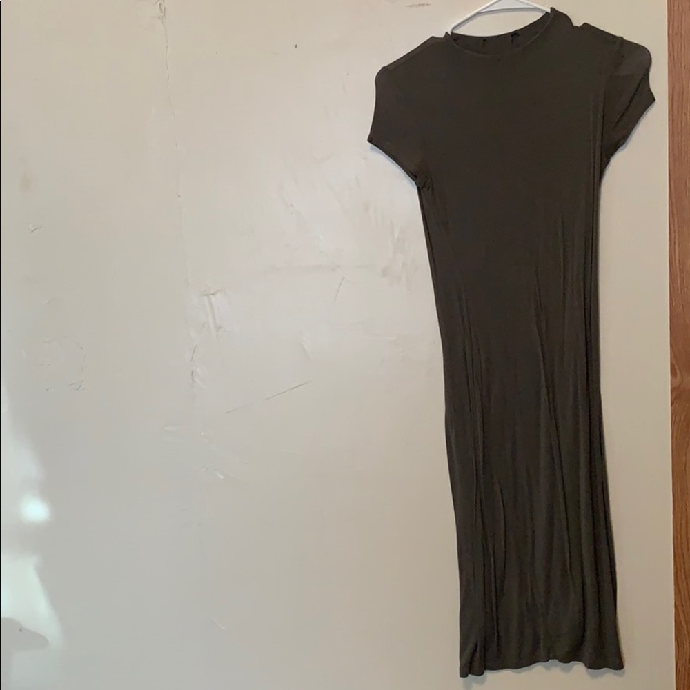 Forever21 Green Midi Tight Dress